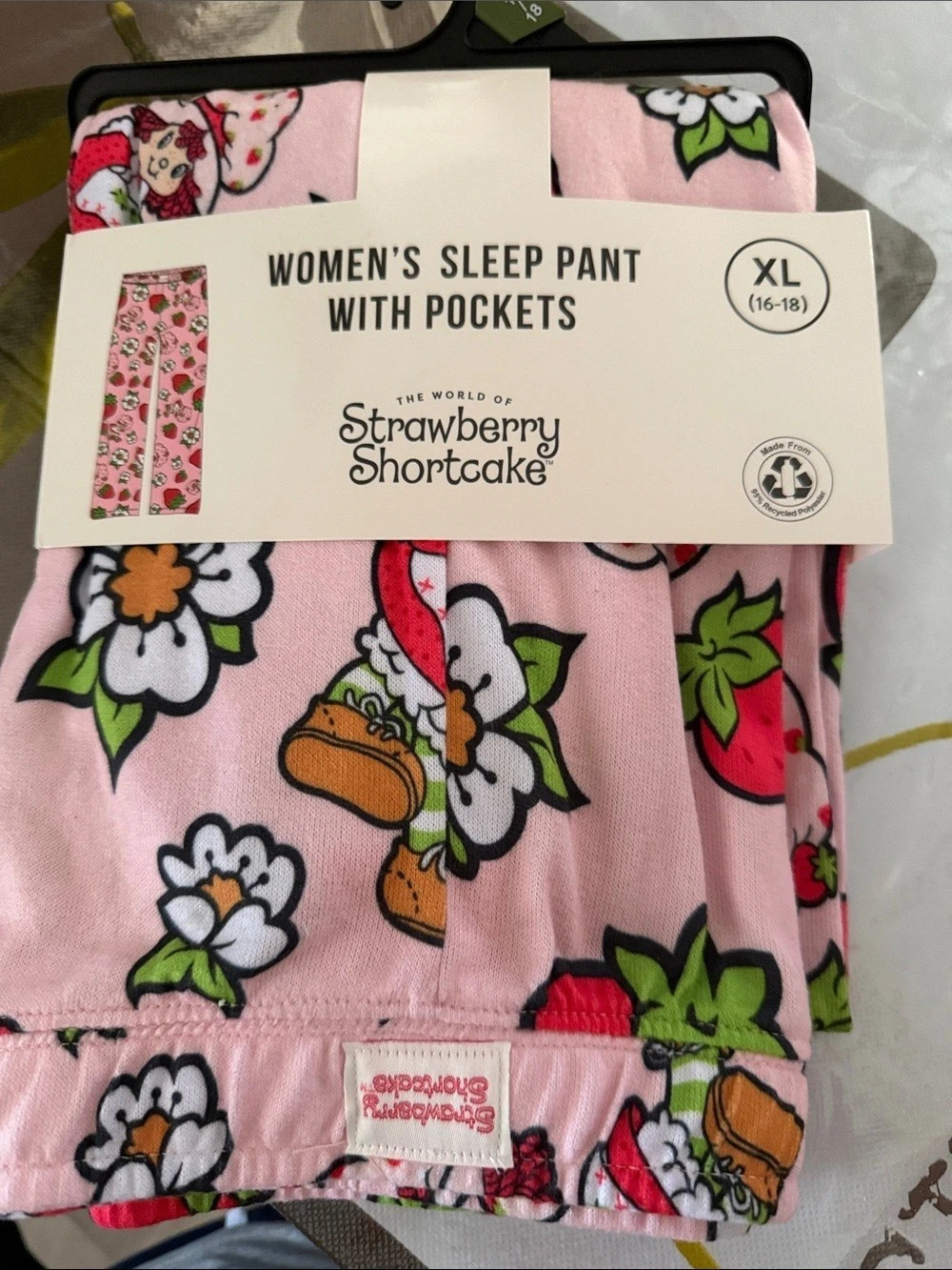 Strawberry Shortcake Women's Sleep Pant with Pockets Pants with Pockets Floral